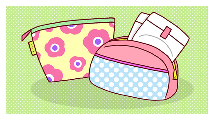 率先して持ち運びたくなるようなかわいいポーチがいいかも！？