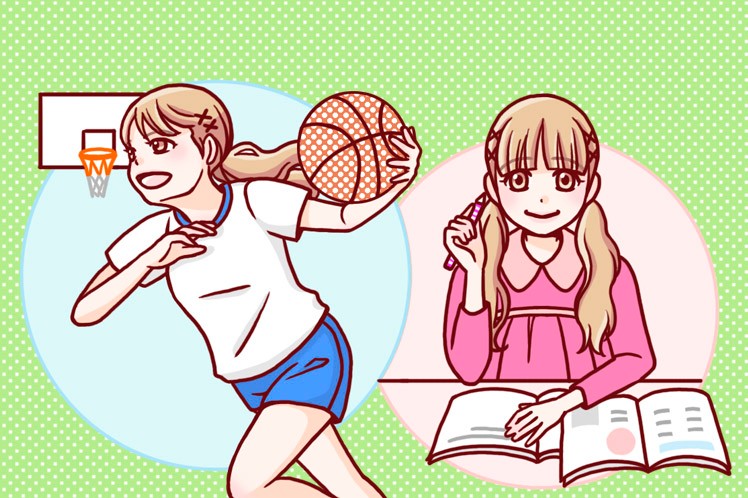 生理中も普段通りに生活する様子