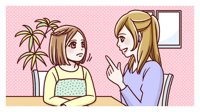 ナプキンの捨て方はエチケットにかかわるところ。マナーを身につけるのも大人への第一歩です。